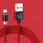 USAMS U-Sure Magnetic microUSB Cable 1m 2.1A Braided red SJ294USB02 (US-SJ294)