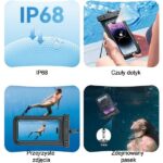 USAMS Waterproof Case 6.7" IP68 black FSD1201 (US-YD012) - imagine 2