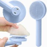 Self-Cleaning Pet Brush for Dogs and Cats Extralink Pets, Ergonomic Comb Pet-820