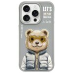 Nimmy case iPhone 15 Pro Max 6.7" gray Cool&Cute 2.0 Bear