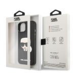Karl Lagerfeld KLHCP14MKH3DBK iPhone 14Plus / 15 Plus 6,7" black hardcase 3D Rubber Karl`s Head - imagine 8