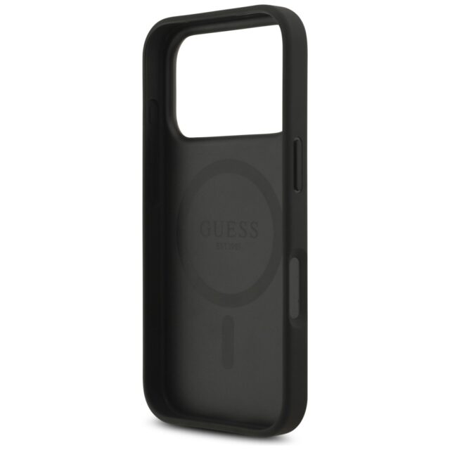 Case Guess 4G Circle Classic Logo MagSafe for iPhone 17 Pro black - imagine 7