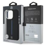 Mercedes MEHMP16X23SUMBK iPhone 16 Pro Max 6.9" black hardcase Silicone Blue Stripe MagSafe - imagine 8