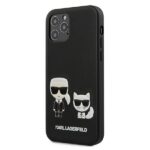 Karl Lagerfeld KLHCP12MPCUSKCBK iPhone 12/12 Pro 6,1" black hardcase Ikonik Karl & Choupette - imagine 2