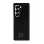 DKNY DKHMZFD6PSMCSLK Z Fold6 F956 black Magsafe Plain Leather Metal Stack Logo - imagine 2