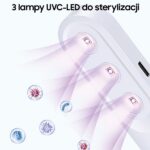 USAMS Mini UV-C Disinfecting Lamp Handheld Sterilizer white ZB159XDD01 (US-ZB159) - imagine 3
