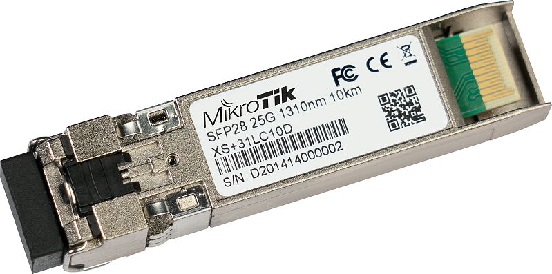 cps-ab68f9eabc17e7d7077bf68b0e2da9c7-2025-12-05-10-11-06 MikroTik XS+31LC10D | SFP/SFP+/SFP28 Module | 1/10/25Gb/s, SM, 10km, 1310nm - imagine 1