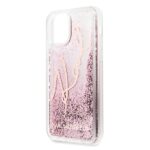 Karl Lagerfeld KLHCN65TRKSRG iPhone 11Pro Max rose gold Glitter Signature - imagine 3
