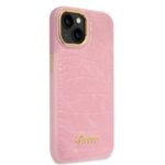 Guess GUHCP14MHGCRHP iPhone 14 Plus / 15 Plus 6.7" pink hardcase Croco Collection - imagine 4