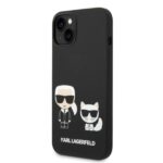 Karl Lagerfeld KLHMP14SSSKCK iPhone 14/ 15 / 13 6,1" hardcase black Liquid Silicone Karl & Ch - imagine 2