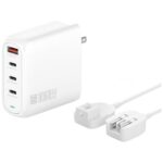 Power charger 4smarts Flex Pro 100W 3xUSB-C + 1xUSB-A Travel Edition white