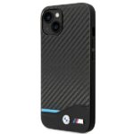 BMW BMHCP14M22NBCK iPhone 14 Plus / 15 Plus 6,7" black Leather Carbon - imagine 2