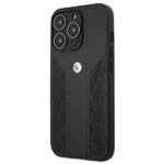 Case BMW BMHCP13LRSPPK iPhone 13 Pro / 13 6.1" black hardcase Leather Curve Perforate - imagine 2