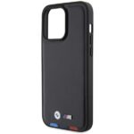Case BMW BMHCP15X22PTDK iPhone 15 Pro Max 6.7" black Leather Stamp Tricolor - imagine 6