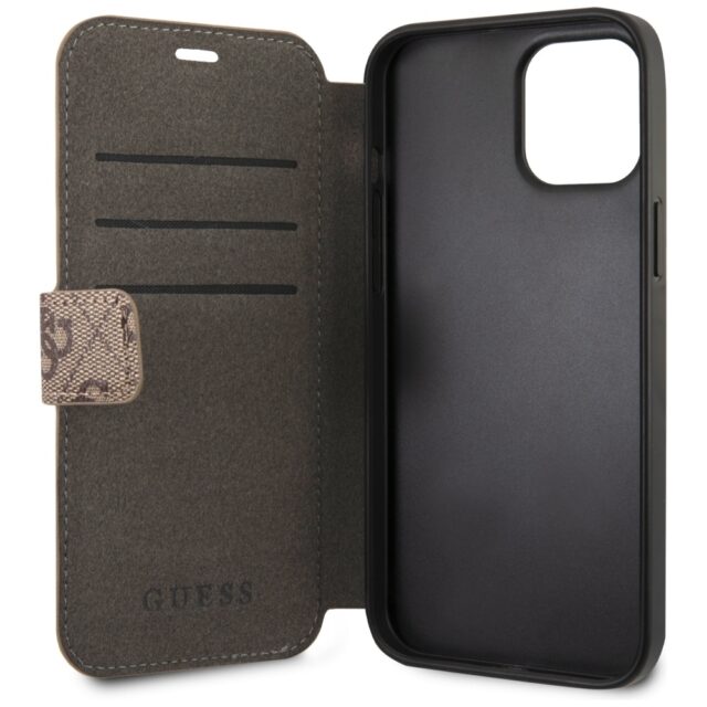 Guess GUFLBKSP12L4GB iPhone 12 Pro Max 6,7" brown book 4G Charms Collection - imagine 2
