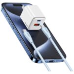 Cable USAMS Green Series SJ716 60W USB-C to USB-C 1m blue - imagine 6