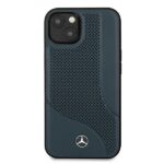 Mercedes MEHCP13SCDONA iPhone 13 mini 5,4" navy hardcase Leather Perforated Area - imagine 3