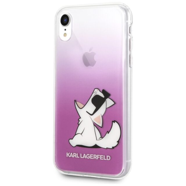Karl Lagerfeld KLHCI61CFNRCPI iPhone Xr hardcase pink Choupette Fun - imagine 2