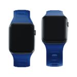 3MK Silicone Watch Strap Blue for Apple Watch 42/44/45/49mm - imagine 3