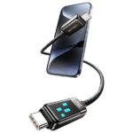 USAMS USB-C to USB-C Cable 100W 1.2m Zinc Alloy Fast Charging Data Cable Meteor Series SJ744USB0 - imagine 7