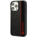 Audi Carbon Fiber Stripe iPhone 14 Pro 6.1" black hardcase AUS-TPUPCIP14P-R8/D1-BK - imagine 2