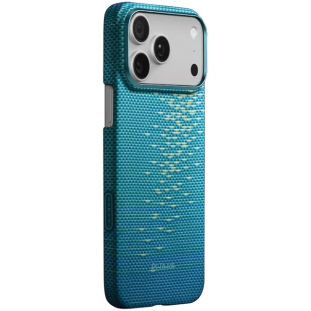 Case PITAKA Ultra-Slim MagSafe for iPhone 17 Pro lucid blue - imagine 2