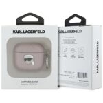 Karl Lagerfeld Monogram Karl Head Case for AirPods 4 Pink - imagine 3
