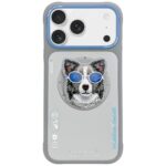 Case Nimmy Glasses Cool Dog MagSafe for  iPhone 17 Pro grey