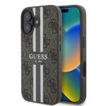 Guess GUHMP16MP4RPSW iPhone 16 Plus 6.7" brown hardcase 4G Printed Stripes MagSafe