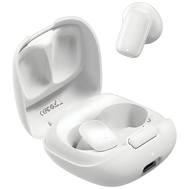 USAMS Bluetooth 5.3 TWSID Series Wireless Headphones Black/Black BHUID01 (ID25) - imagine 4