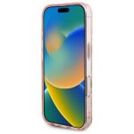 Guess GUHMP16SH4PYEEP iPhone 16 6.1" pink hardcase IML Peony On 4G Background MagSafe - imagine 5