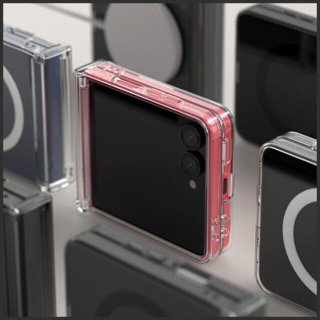 Case Araree Duple 360 M MagSafe Qi2 for Samsung Galaxy Z Flip7 transparent - imagine 4