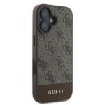 Guess GUHCP16MG4GLBR iPhone 16 Plus 6.7" brown hardcase 4G Bottom Stripe - imagine 4