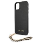 Guess GUHCN61SASGBK iPhone 11 6,1" / Xr black hardcase Saffiano Chain - imagine 6