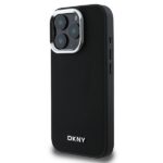 DKNY DKHMP16LPSCMCLK iPhone 16 Pro 6.3" black hardcase Plain Silver Logo MagSafe - imagine 2