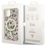 Guess GUHMP14SHCFWSP iPhone 14 / 15 / 13 6.1" pink hardcase Flower MagSafe - imagine 8