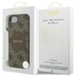 Case Guess 4G Circle Classic Logo MagSafe for iPhone 16e brown - imagine 8
