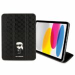 Karl Lagerfeld KLFC11SAKHPKK iPad 10.9" Folio Magnet Allover Cover black Saffiano Monogram Iko - imagine 5