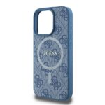 Guess GUHMP16XG4GFRB iPhone 16 Pro Max 6.9" blue hardcase 4G Ring Classic Logo MagSafe - imagine 6