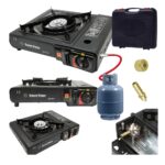 Extralink Portable Camping Stove, Gas Field Cooker 2-in-1 in a Case