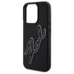 Karl Lagerfeld KLHCP15L3DRKSDLK iPhone 15 Pro 6.1" black hardcase 3D Rubber Signature - imagine 6