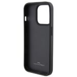 Case BMW BMHCP15L22RDPK iPhone 15 Pro 6.1" black hardcase Leather Textured & Stripe - imagine 7
