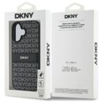 DKNY DKHCP16SPRTHSLK iPhone 16 6.1" black hardcase Texture Pattern Tonal Stripe - imagine 8