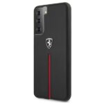 Ferrari FEOSIHCS21MBK S21+ G996 black hardcase Off Track Leather Nylon Stripe - imagine 2