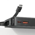 USAMS Powerbank with Retractable CableRetractable Lightning 10000 mAh PD 20W Fast Charge XY Series W - imagine 7