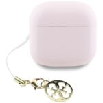 TWS headphones Guess Glossy Effect Printed Classic Logo & Charm pink - imagine 4