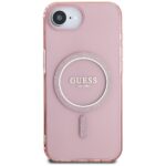 Case Guess IML Glitter Circle MagSafe for iPhone 16e pink - imagine 3