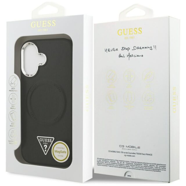 Guess Triangle Logo MagSafe Case for iPhone 17 Black - imagine 8