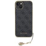 Guess GUHCP15MGF4GGR iPhone 15 Plus / 14 Plus 6.7" grey hardcase 4G Charms Collection - imagine 3