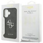 Case Guess 4G Big 4G Classic Logo for iPhone 17 black silver - imagine 8